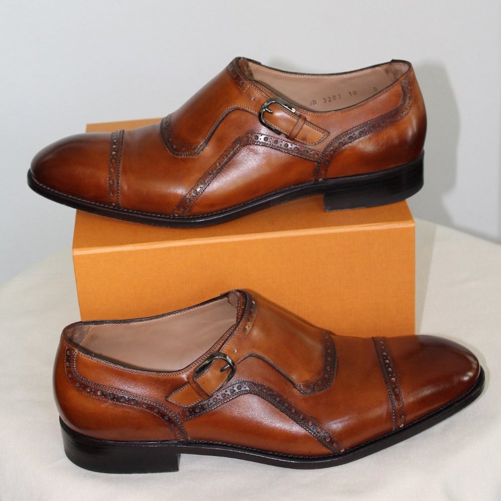 Salvatore Ferragamo Men's Tan Tramezza Buckle-Ups US size 11 Special edition